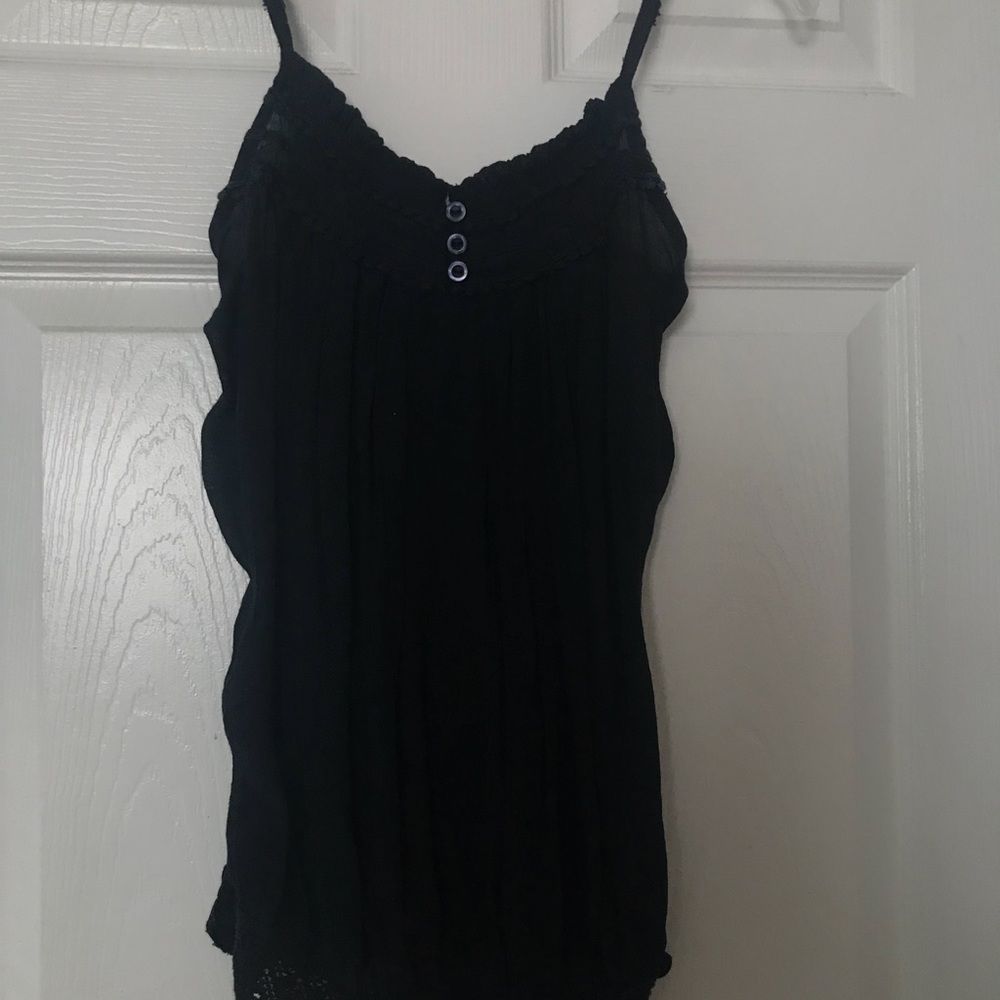 StrawBerry Navy Blue Shear Tank Top
